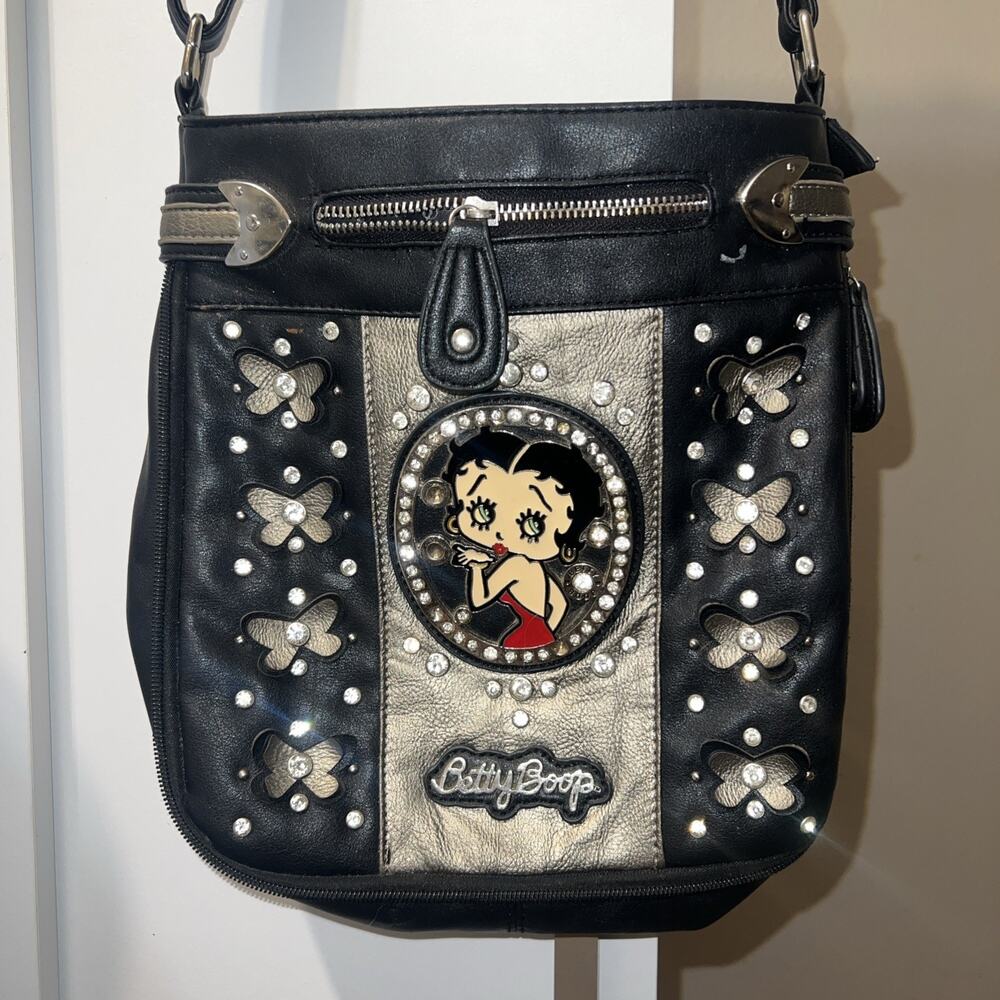 Vintage Betty Boop Handbag Crossbody Faux Leather